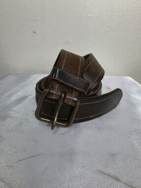 Vintage Simons Men's Brown Leather Casual Belt